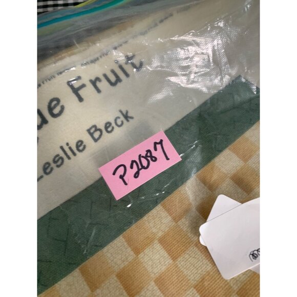 Antique Fruit Apron Sewing Fabric Panel By Leslie Beck 1990s - Picture 12 of 12